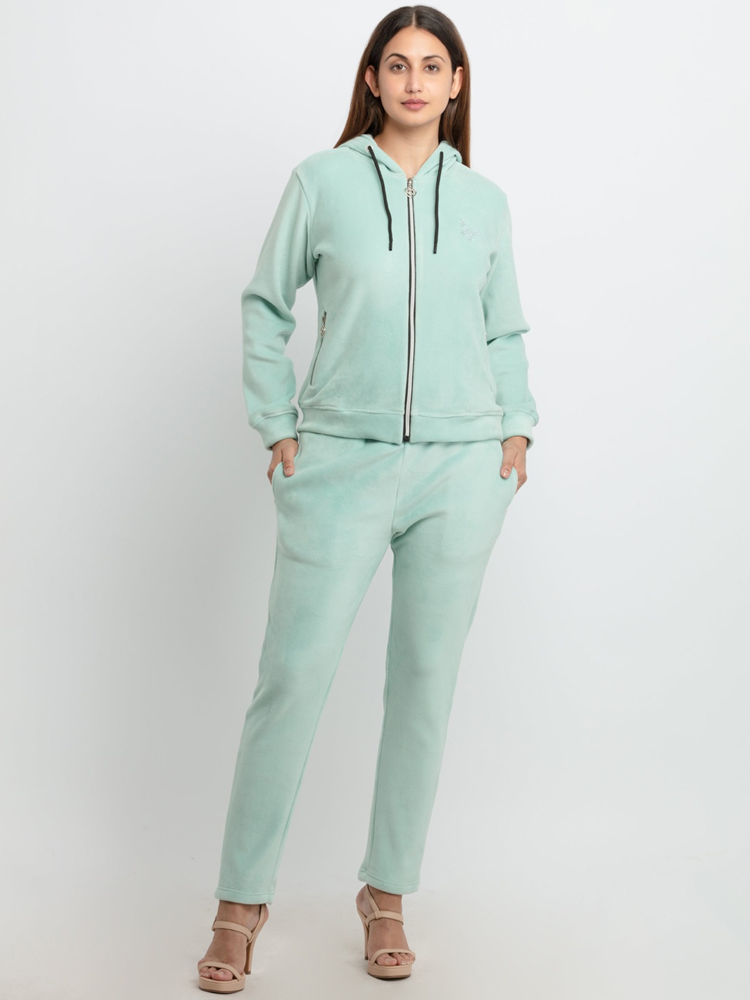 

Status Quo Women Solid Tracksuit, Blue