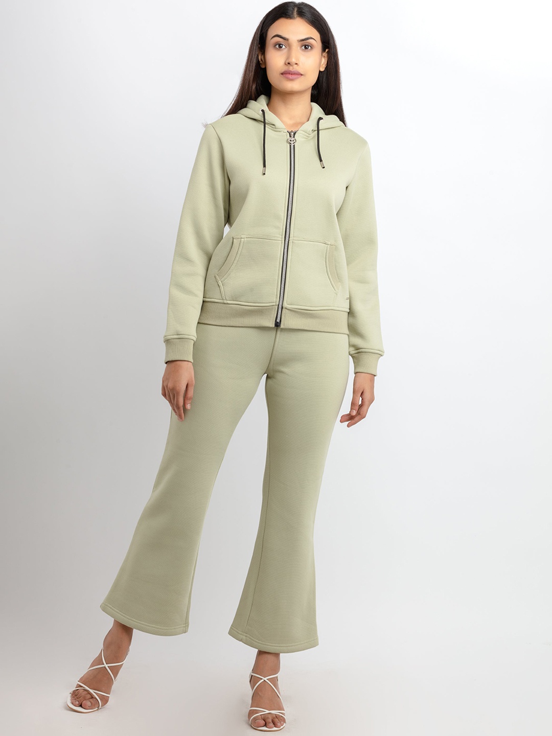 

Status Quo Women Solid Tracksuit, Green