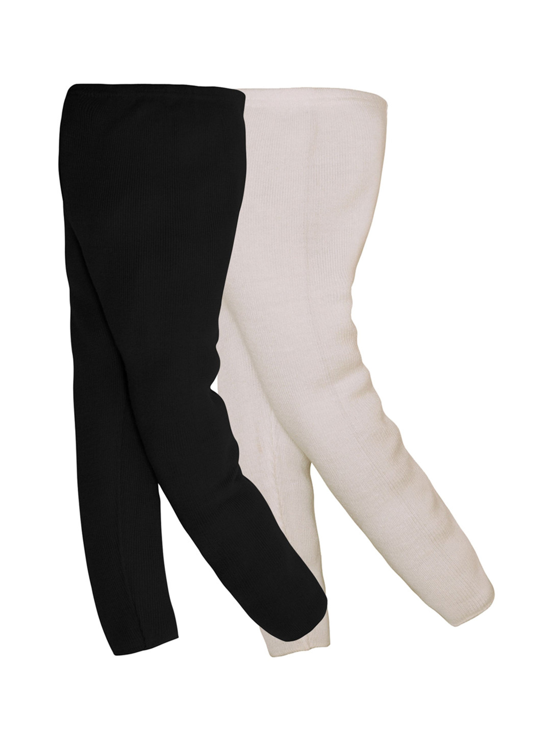 

RVK Girls Pack Of 2 Solid Ankle Length Leggings, Black