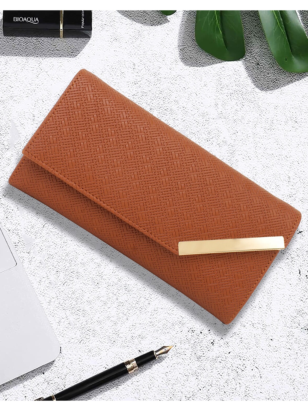 

Bag Pepper Orange Textured Purse Clutch