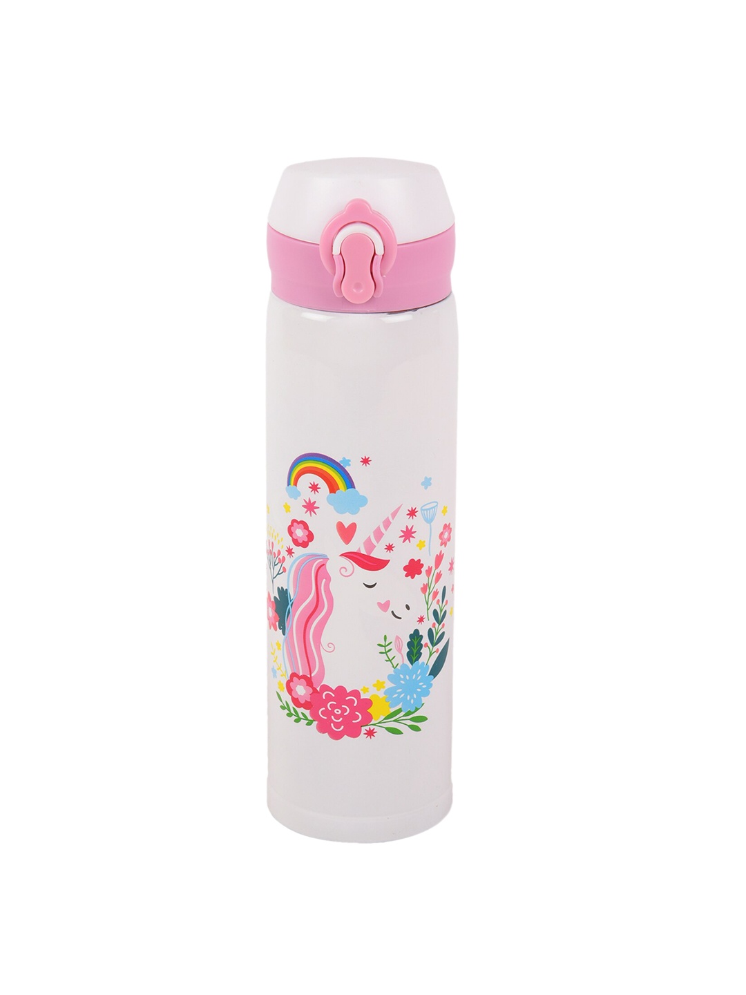 

Yellow Bee White Pink Kids Printed Water Bottle 500 ml