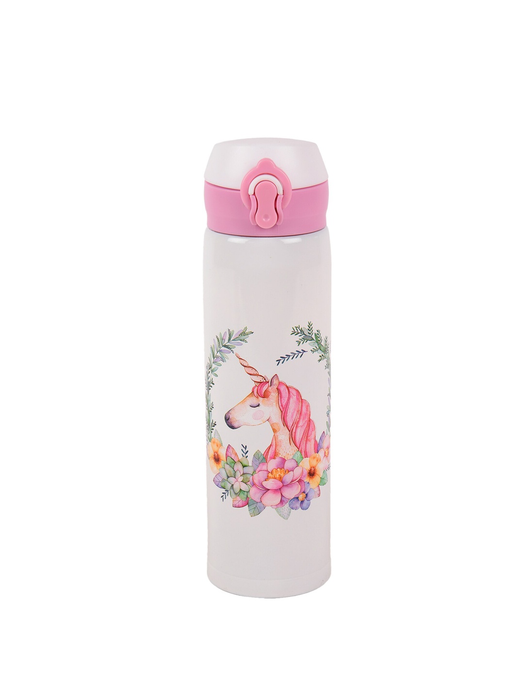 

Yellow Bee White Pink Green Kids Printed Water Bottle 500 ml