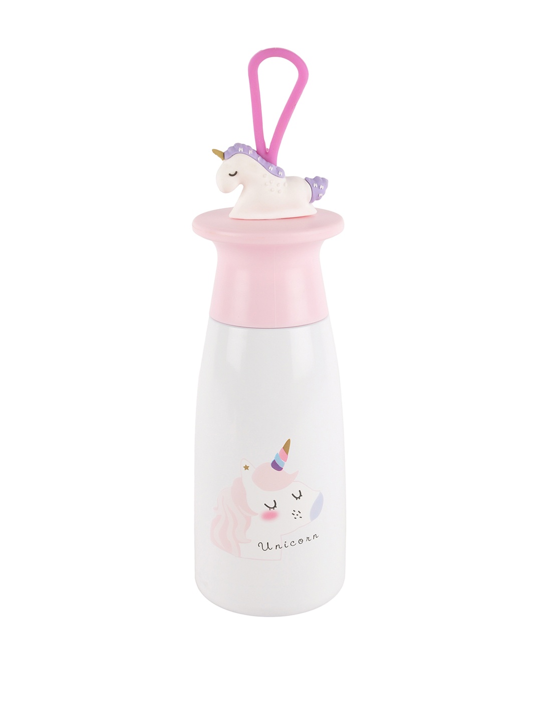 

Yellow Bee White Pink Unicorn Printed Stainless Steel Thermos Flask