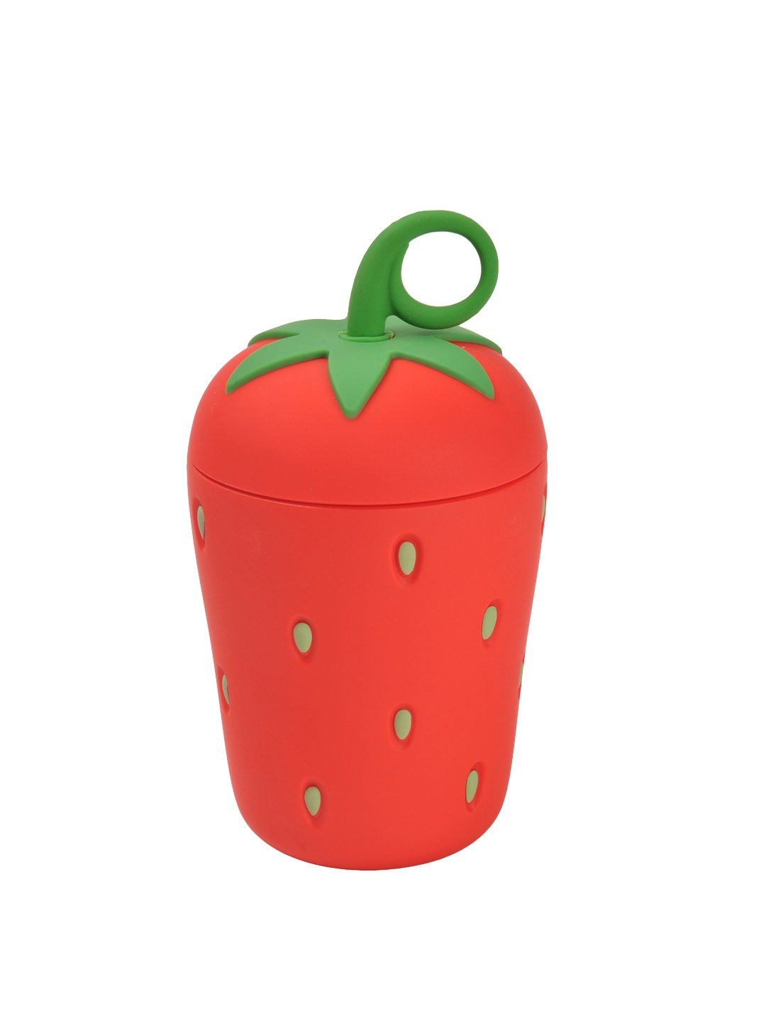 

Yellow Bee Unisex Kids Strawberry Glass Water Bottle 300 ML, Red