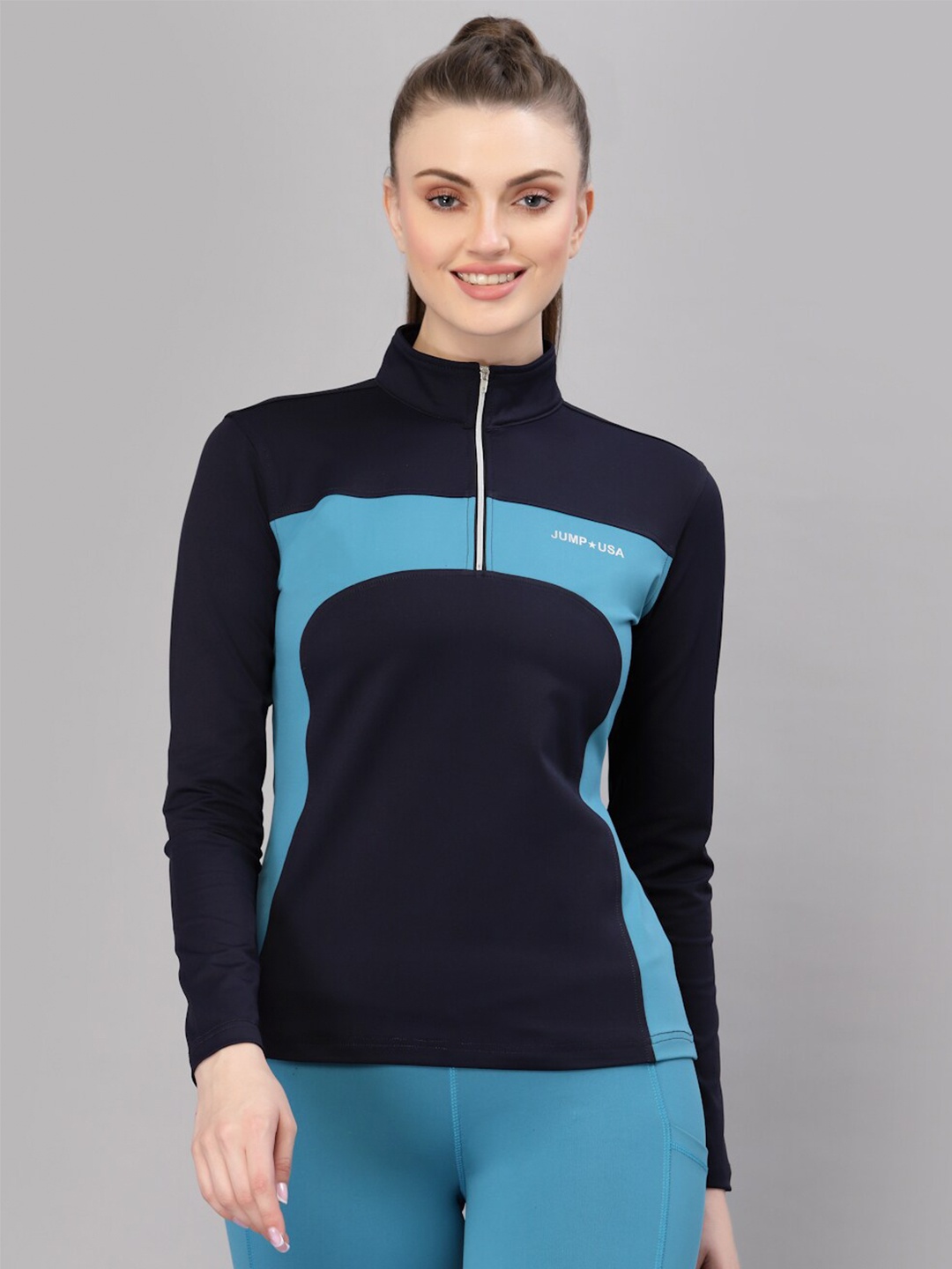 

JUMP USA Women Teal T-shirt