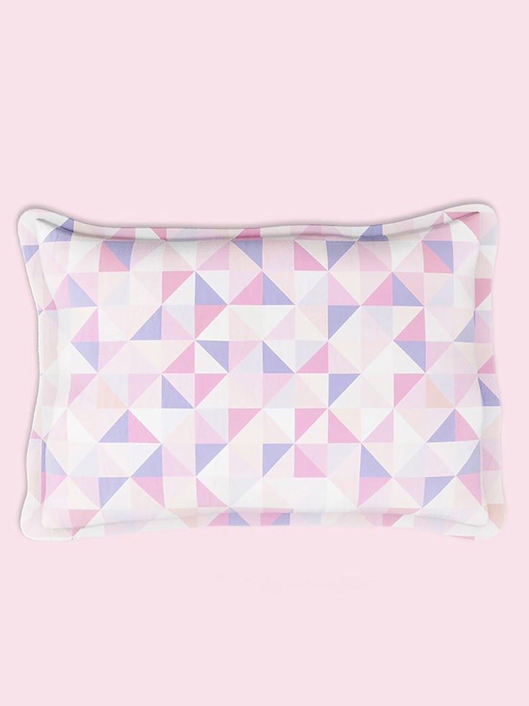 

Fancy Fluff Girls Pink & White Printed Organic Cotton Pillow