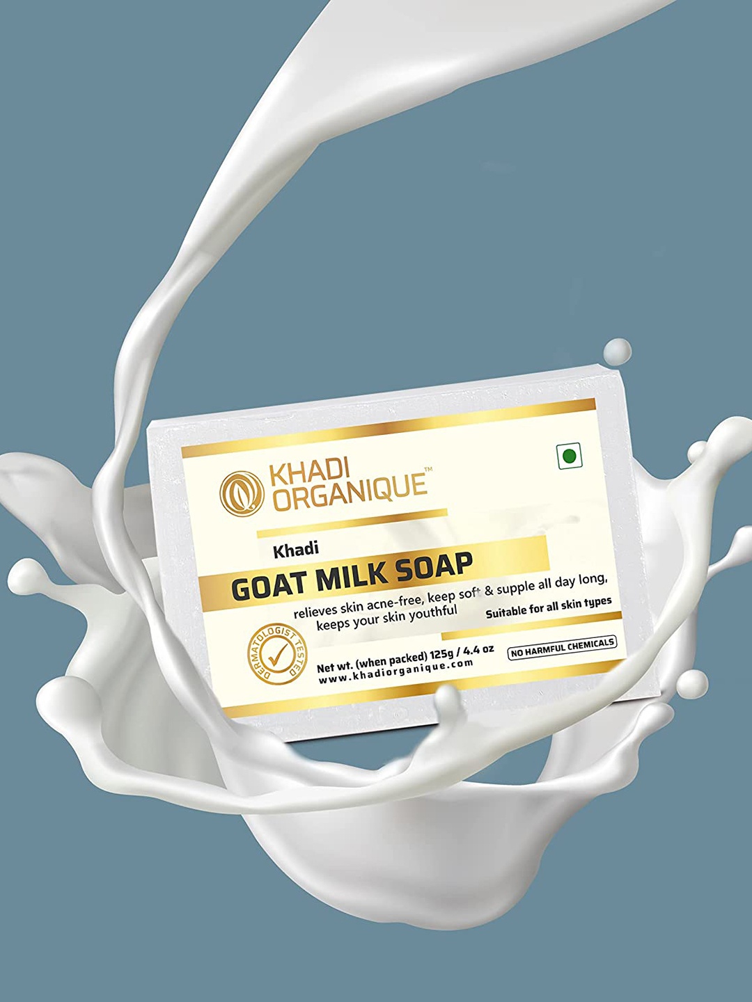 

Khadi Organique Set Of 6 Goat Milk 125g Each, Beige