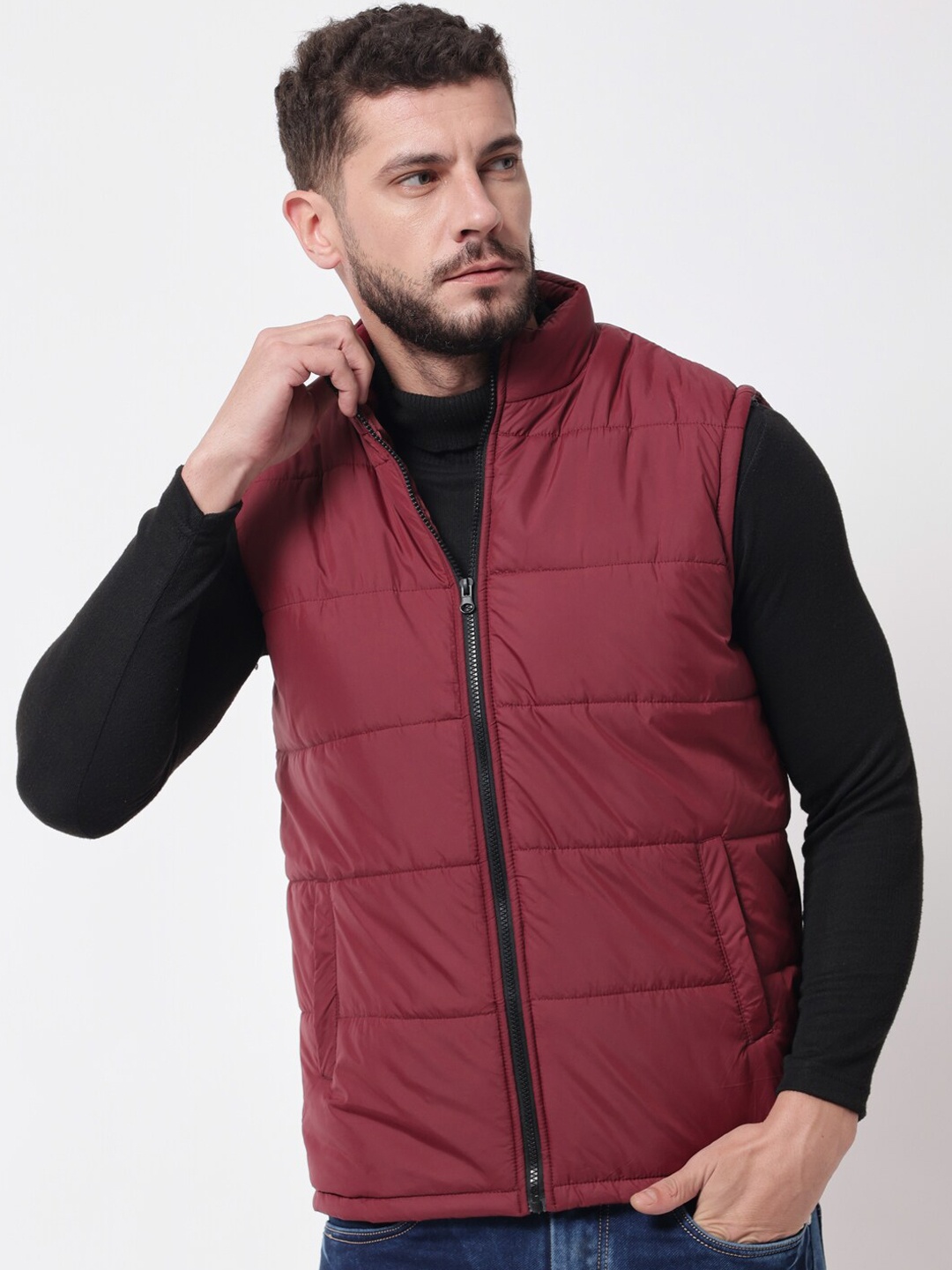 

Kotty Men Maroon Outdoor Puffer Jacket