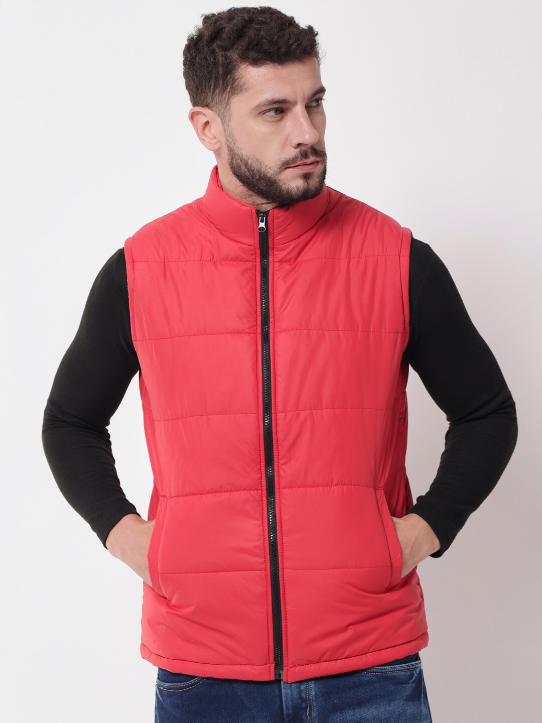 

Kotty Men Red Outdoor Puffer Jacket