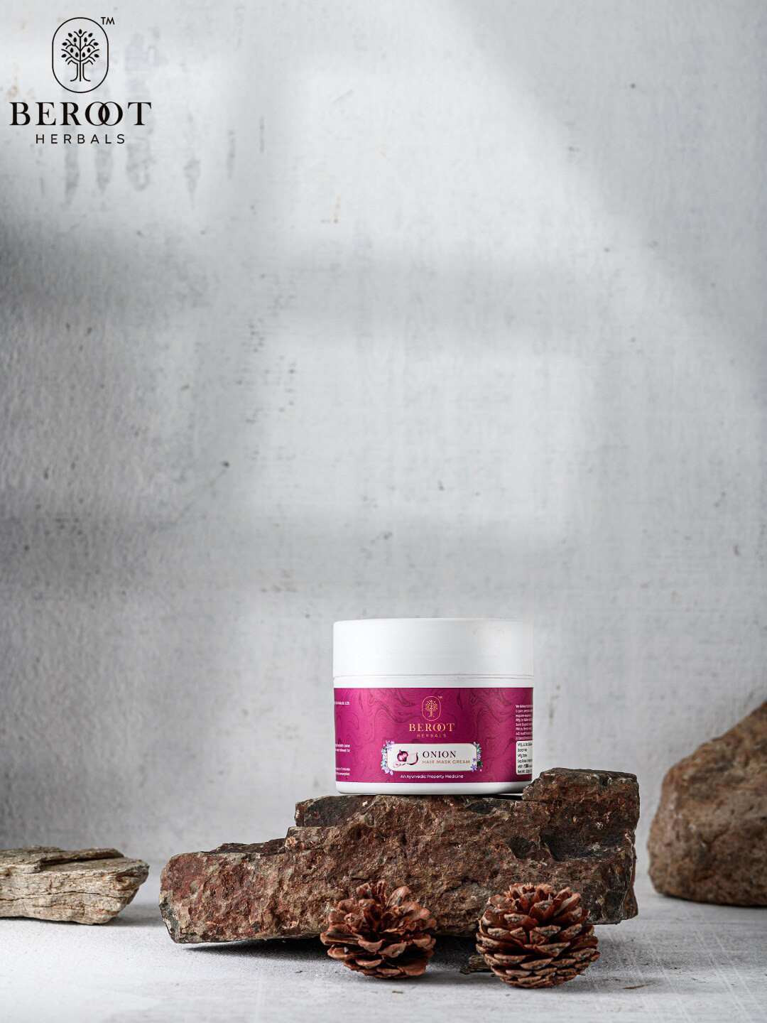 

BEROOT HERBALS Onion Hair Mask 200 gm, Pink