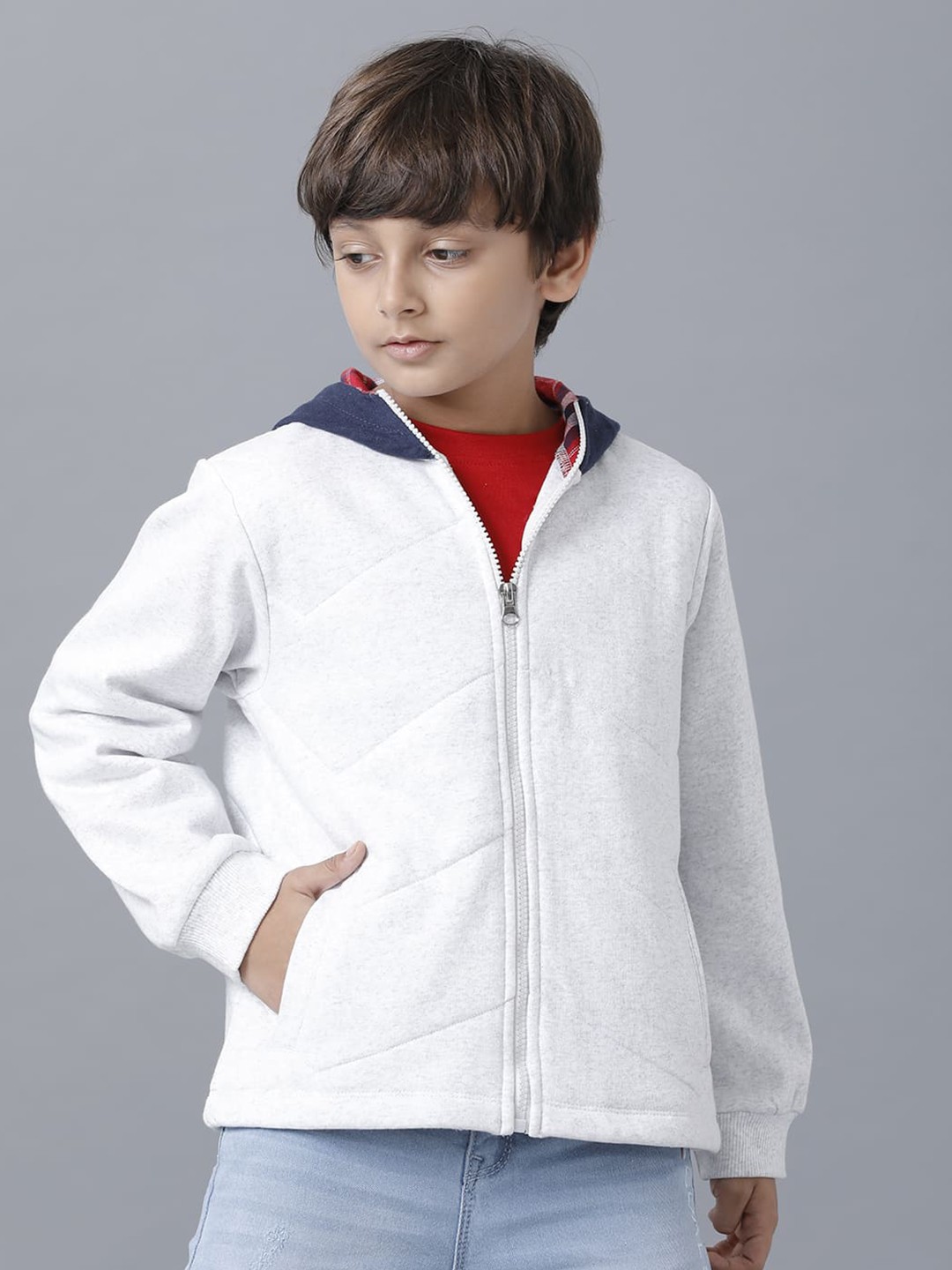 

UNDER FOURTEEN ONLY Boys White Sweatshirt