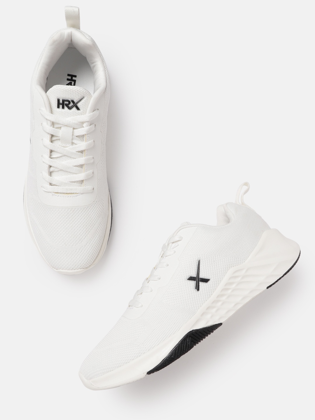 

HRX by Hrithik Roshan Men White Woven Design Sneakers