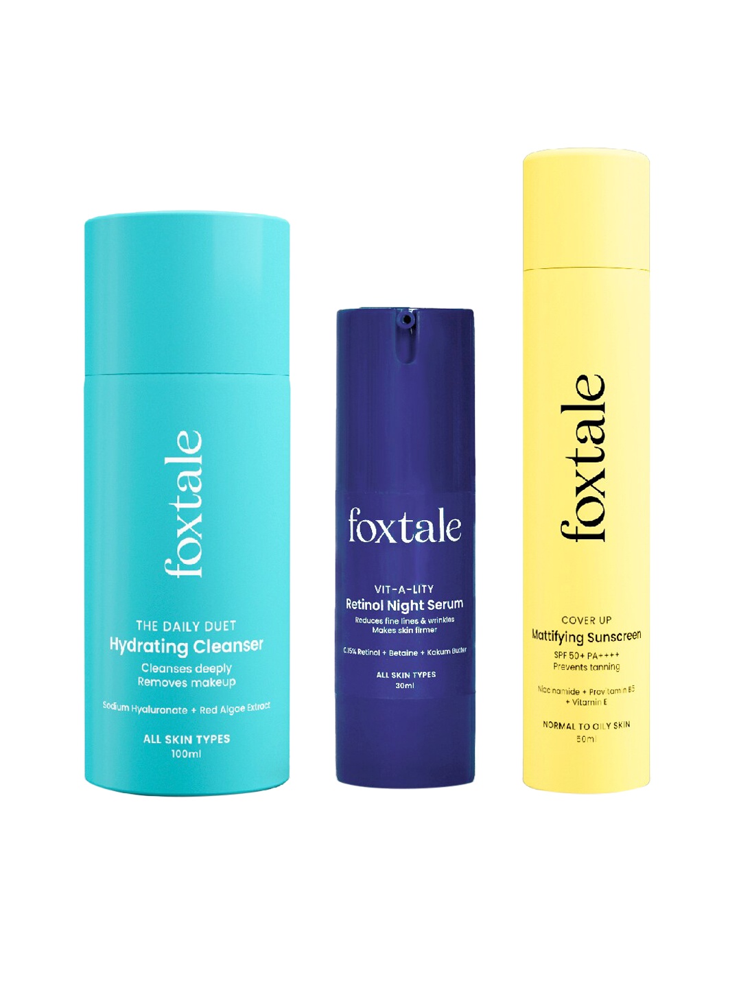 

FoxTale Set Of 3 Acne Control Trio, Na