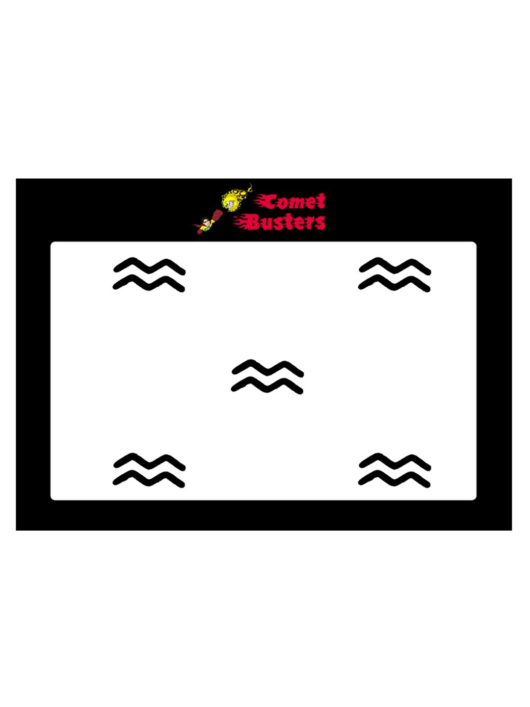 

Comet Busters 5 Pcs Reusable Designer Bindis - Black