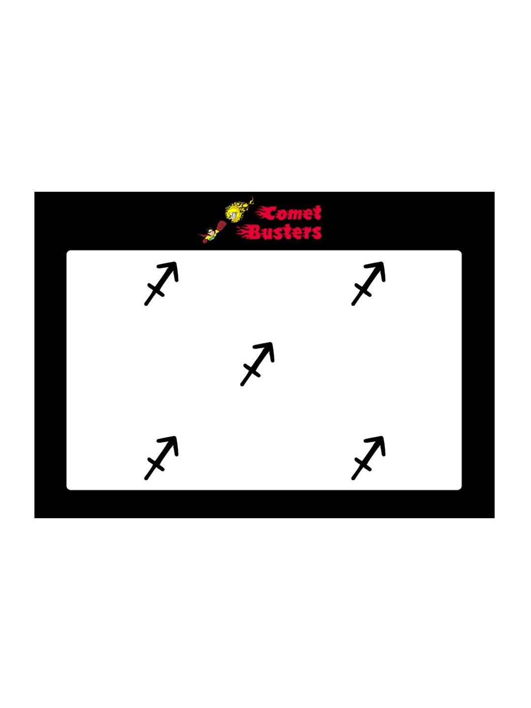 

Comet Busters 5 Pcs Reusable Designer Bindis - Black