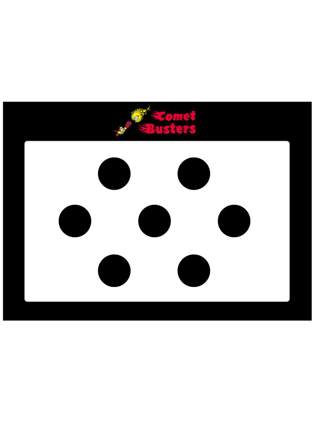 

Comet Busters 7 Pcs Reusable Bindis - Black