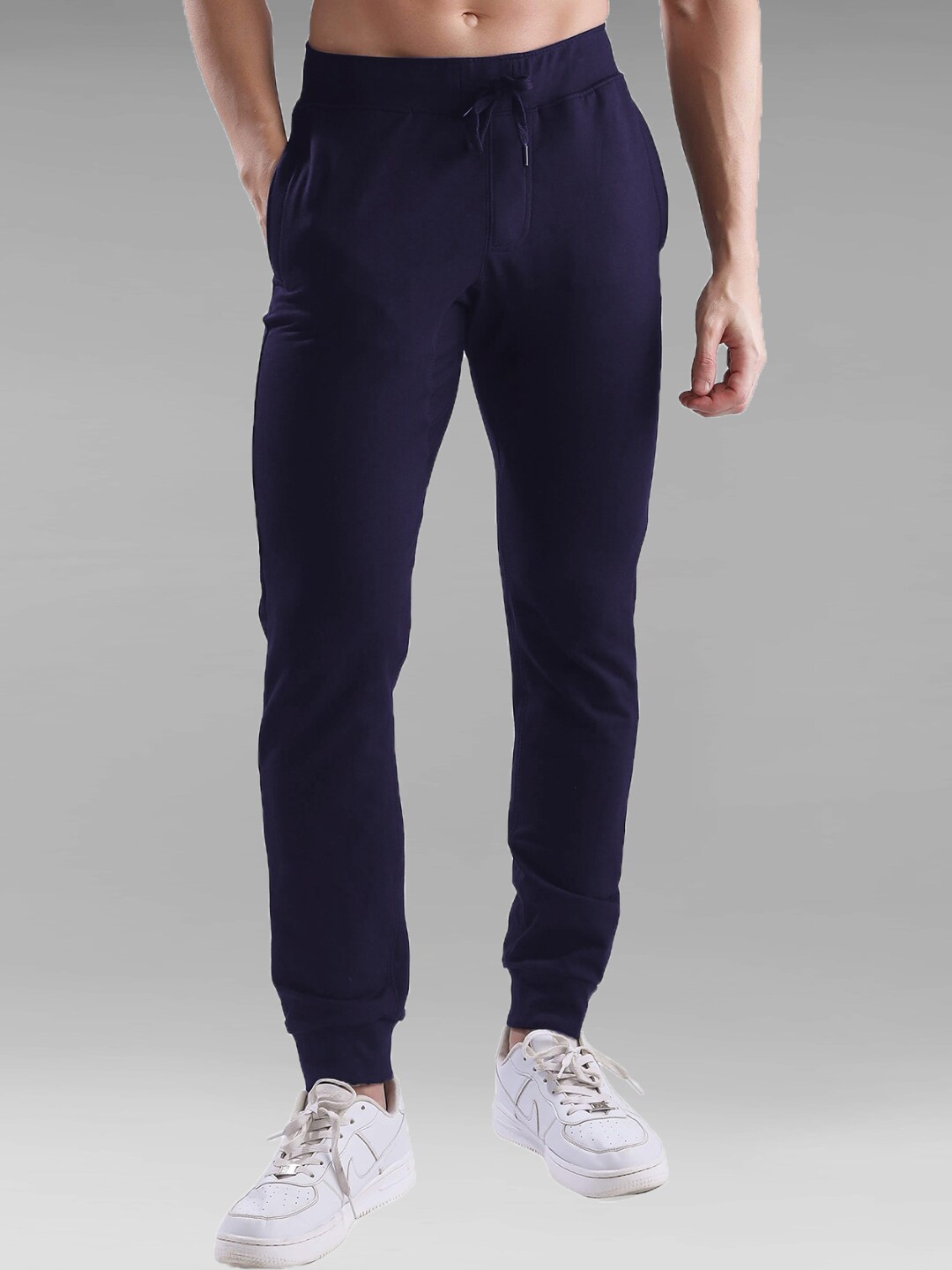 

Dream of Glory Inc Men Regular Fit Solid Track Pants, Navy blue