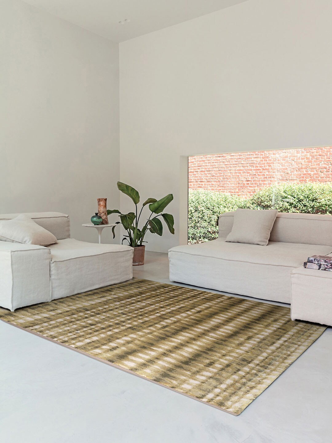 

DDecor Brown Striped Large Charm Rug