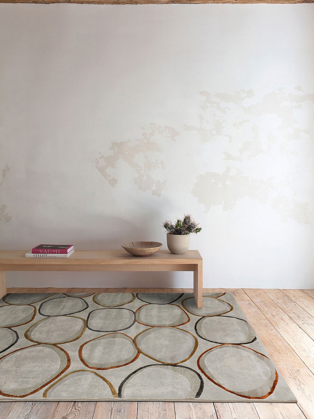 

DDecor Geometric Printed Rectangular Cleo Small Rug, Grey