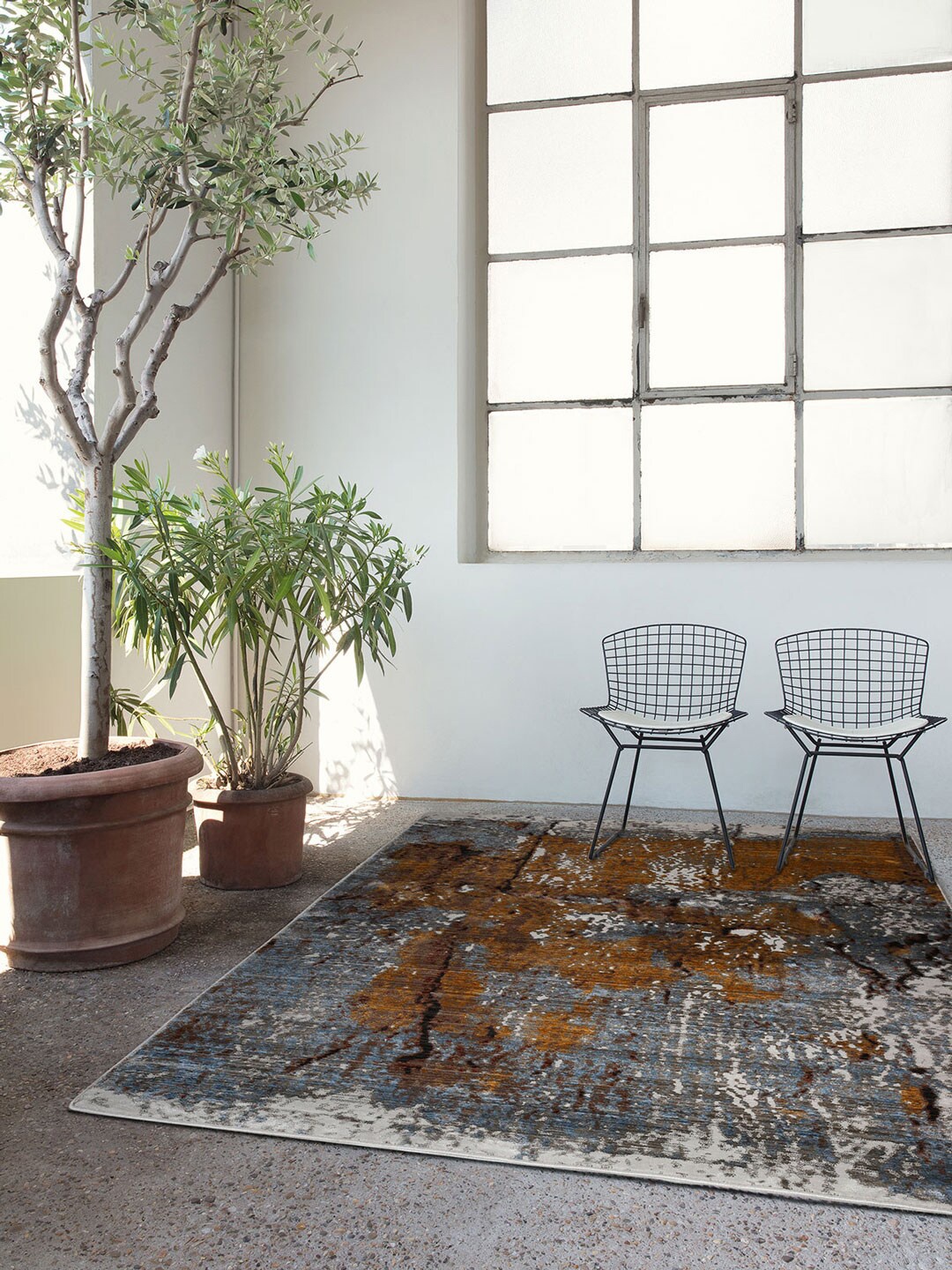 

DDecor Multicoloured Textured Medium Dune Rug, Multi