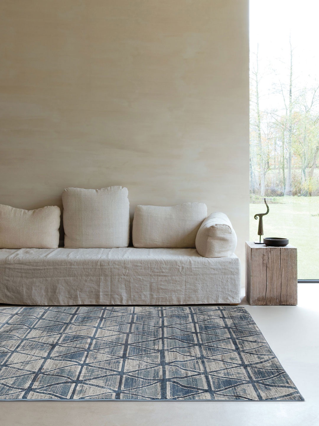 

D'Decor Cosmos Blue Geometric Medium Rug