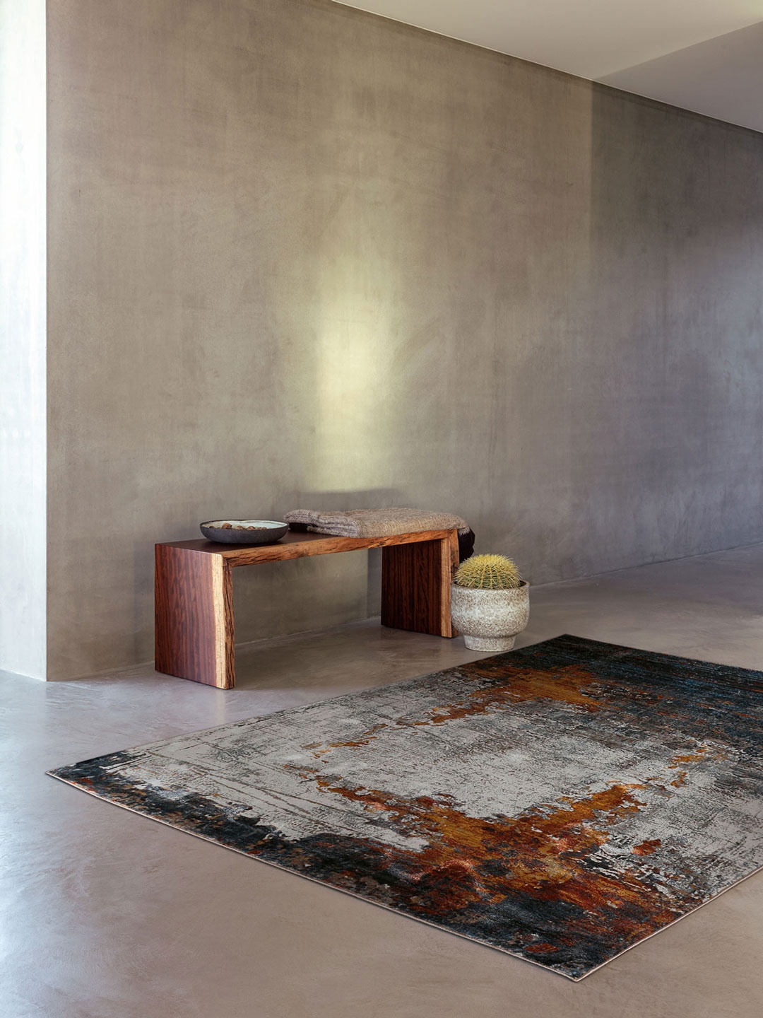 

DDecor Multicoloured Textured Small Dune Rug, Multi