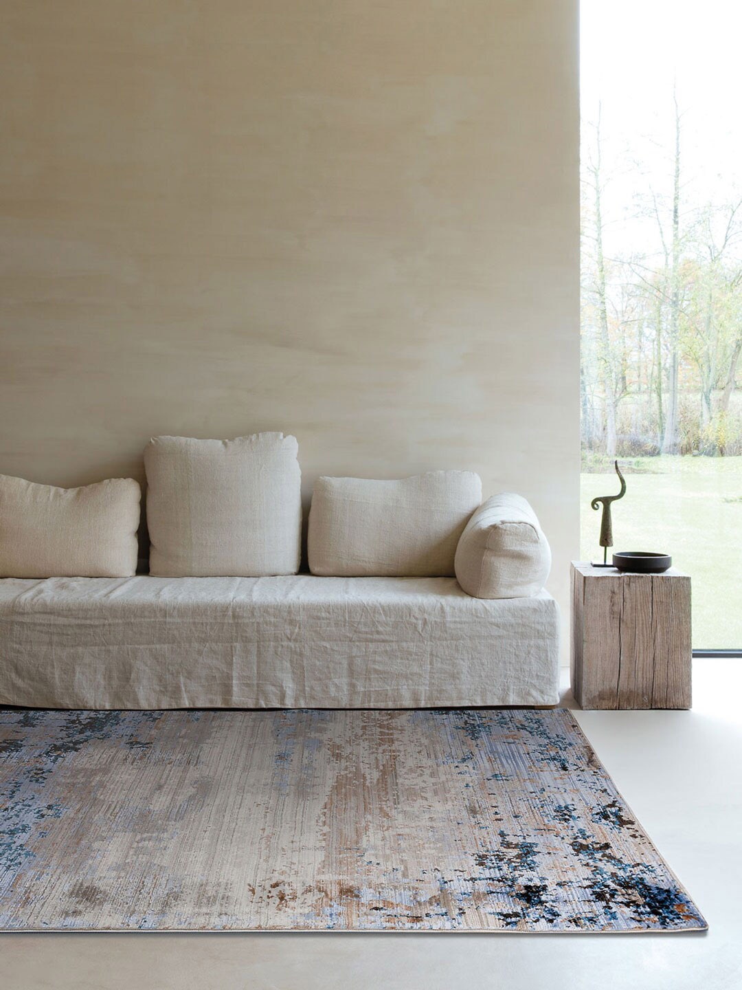 

D'Decor Dune Blue Textured Medium Rug