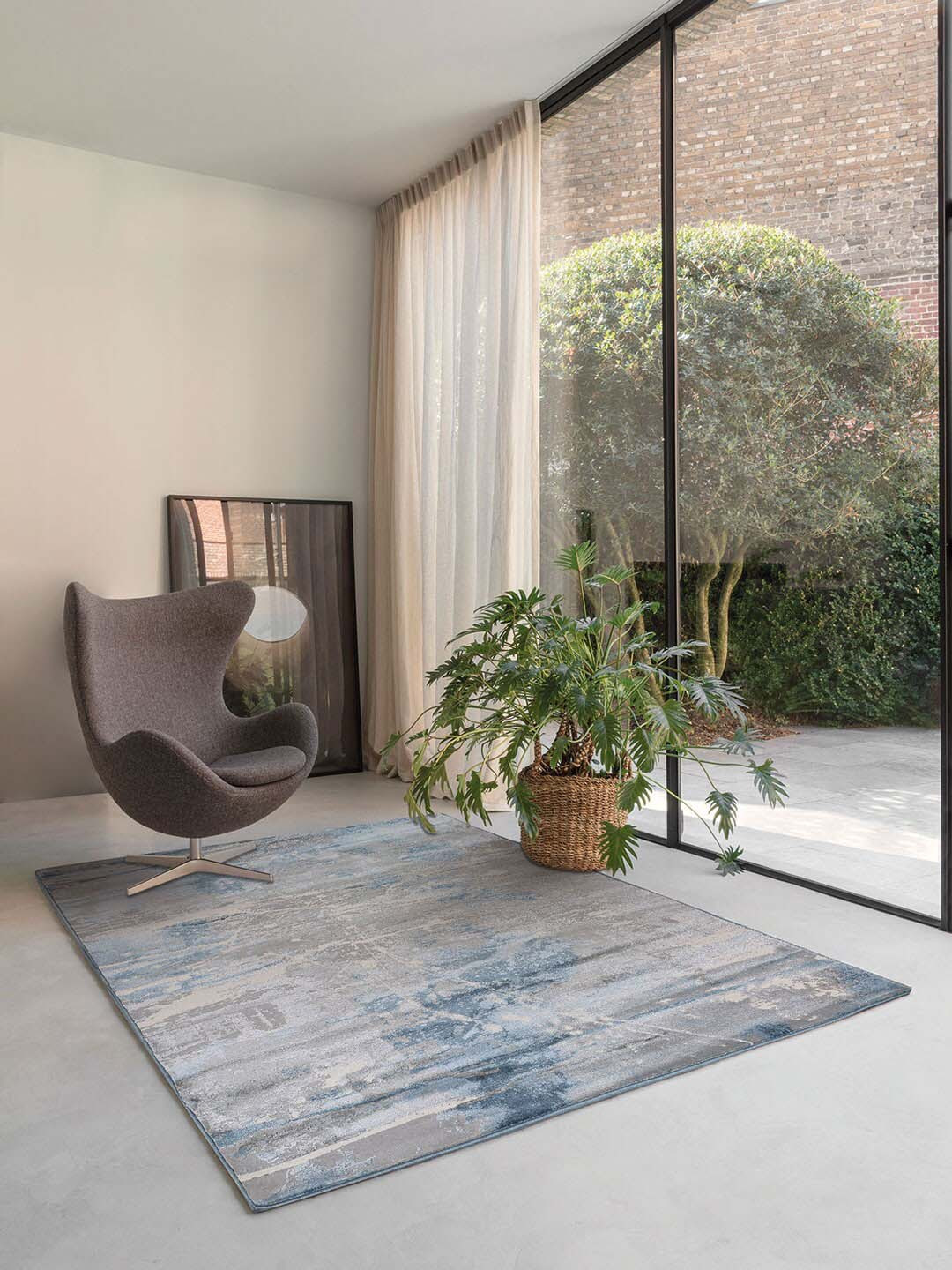 

DDecor Textured Medium Glaze Rug, Blue