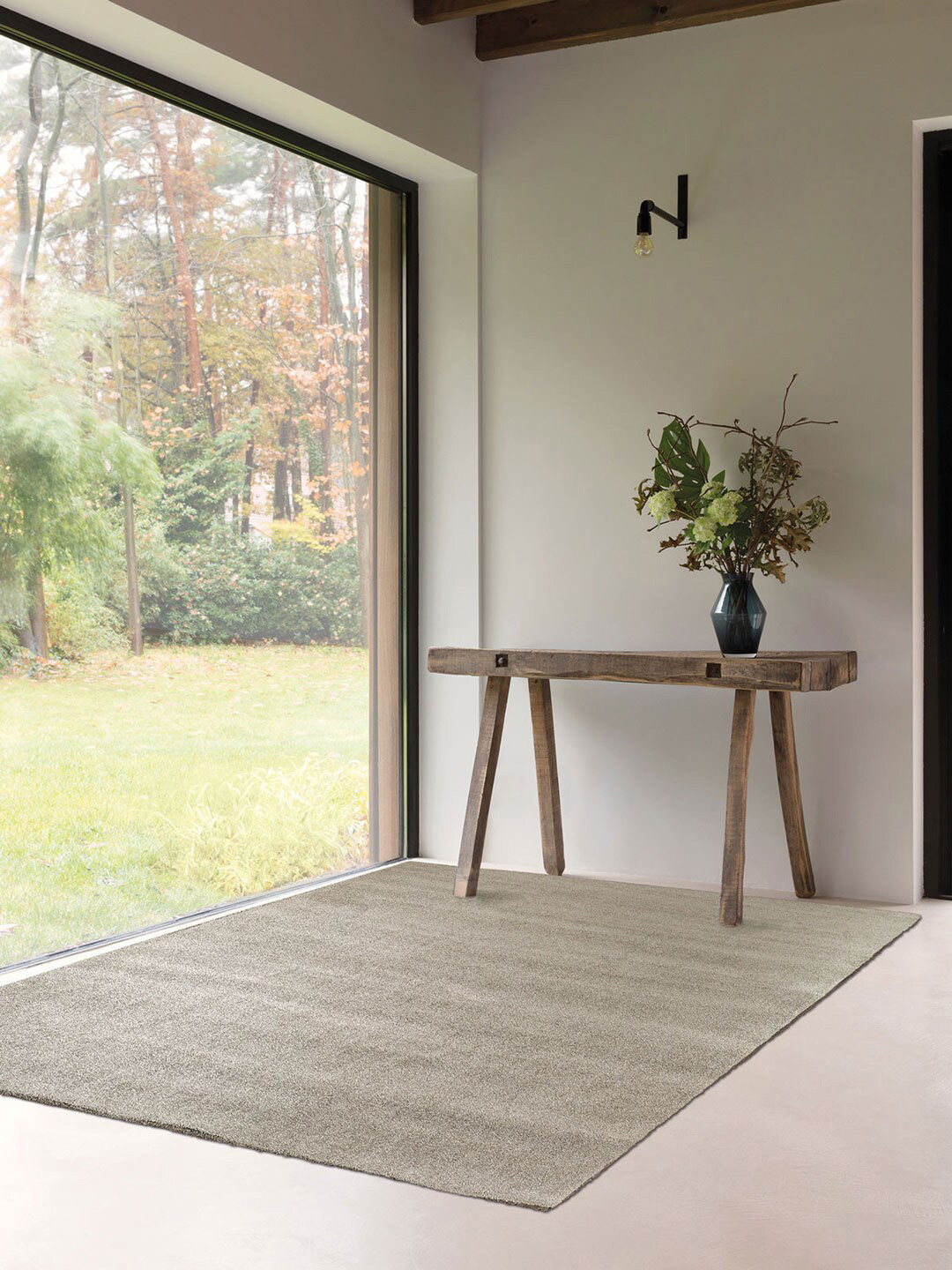

DDecor Rectangular Solid Sapphire Large Rug, Grey