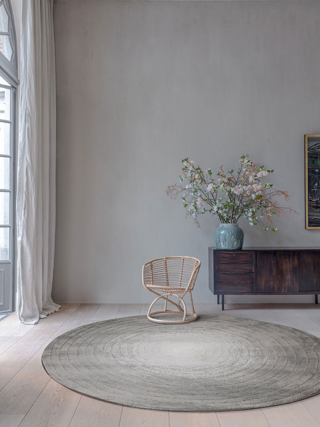 

DDecor Orion Solid Washed-out Carpets, Grey