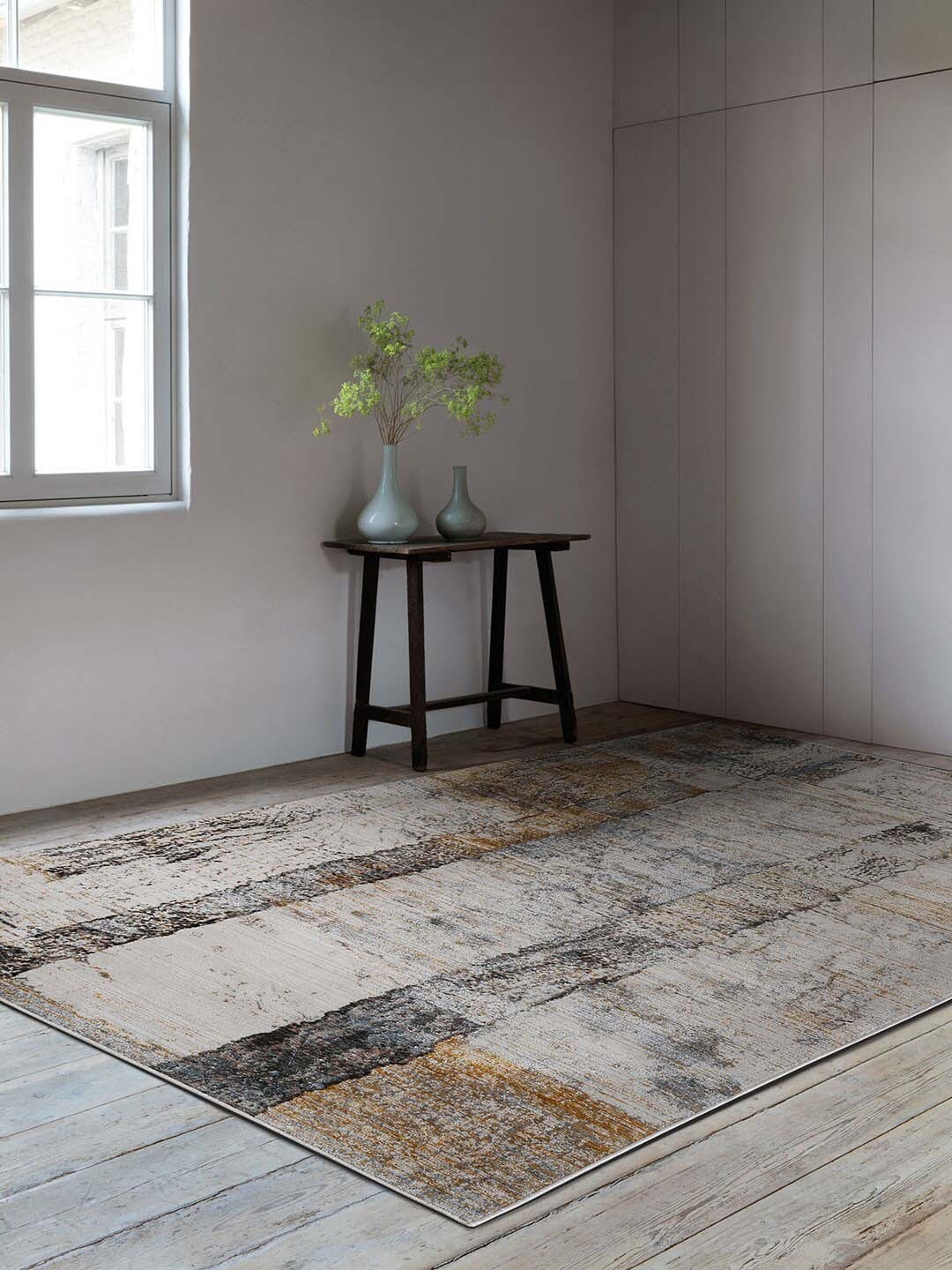 

D'Decor Dune Striped Medium Rug, Grey