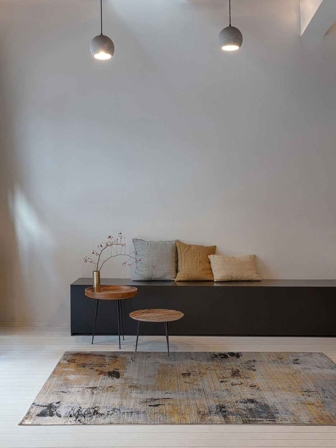 

DDecor Abstract Textured Dune Large Rug, Yellow