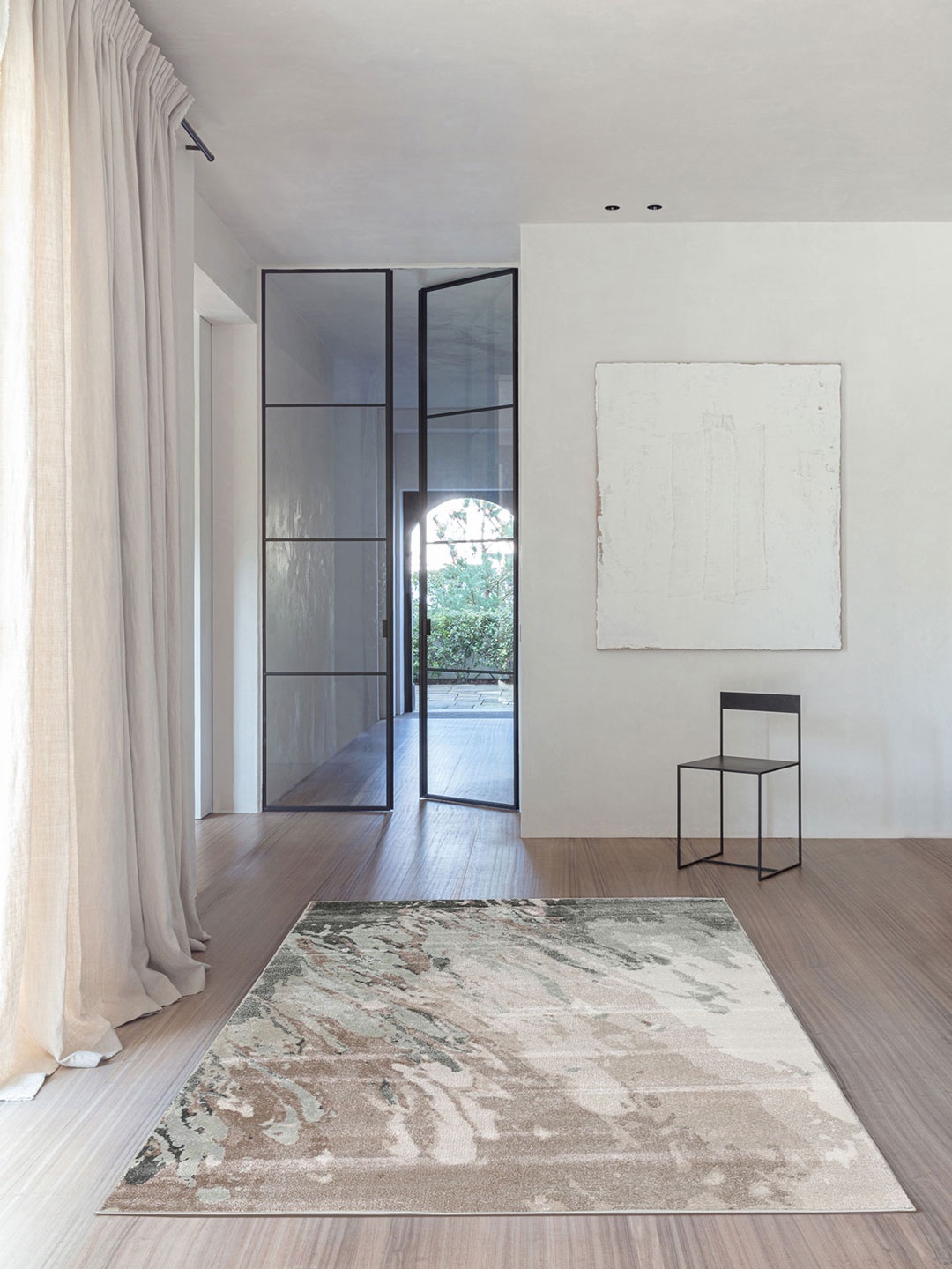 

DDecor Natural Abstract Large Mirage Rug, White
