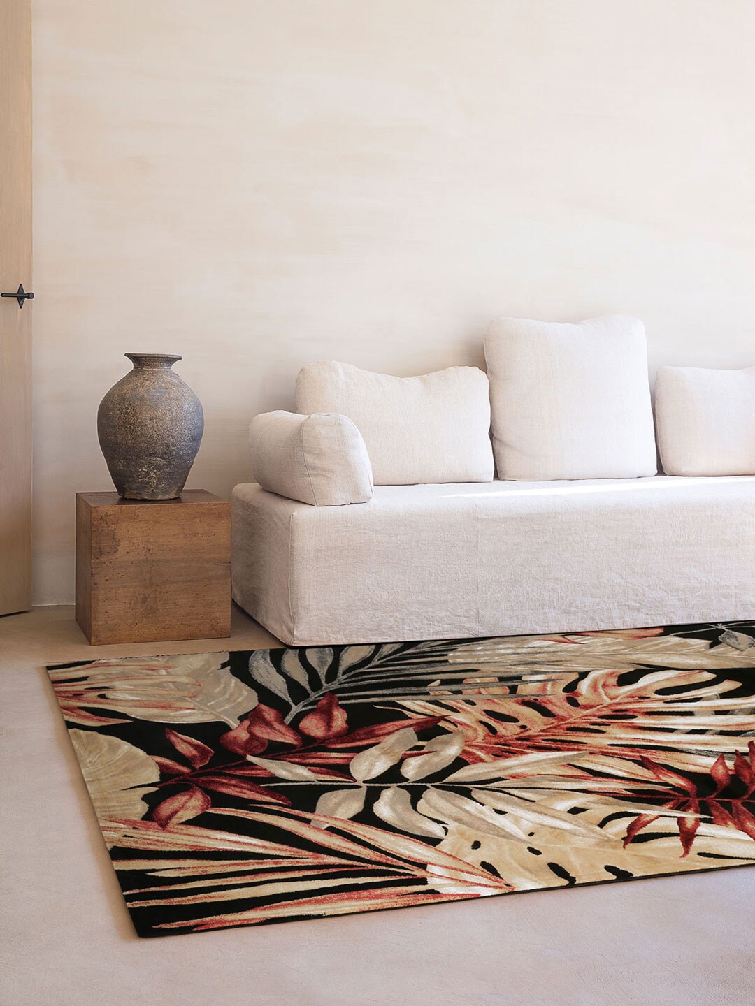 

DDecor Floral Medium Palma Rug, Red