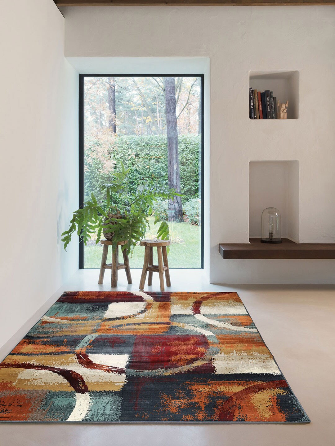 

DDecor Multicoloured Geometric Medium Cubis Rug, Multi