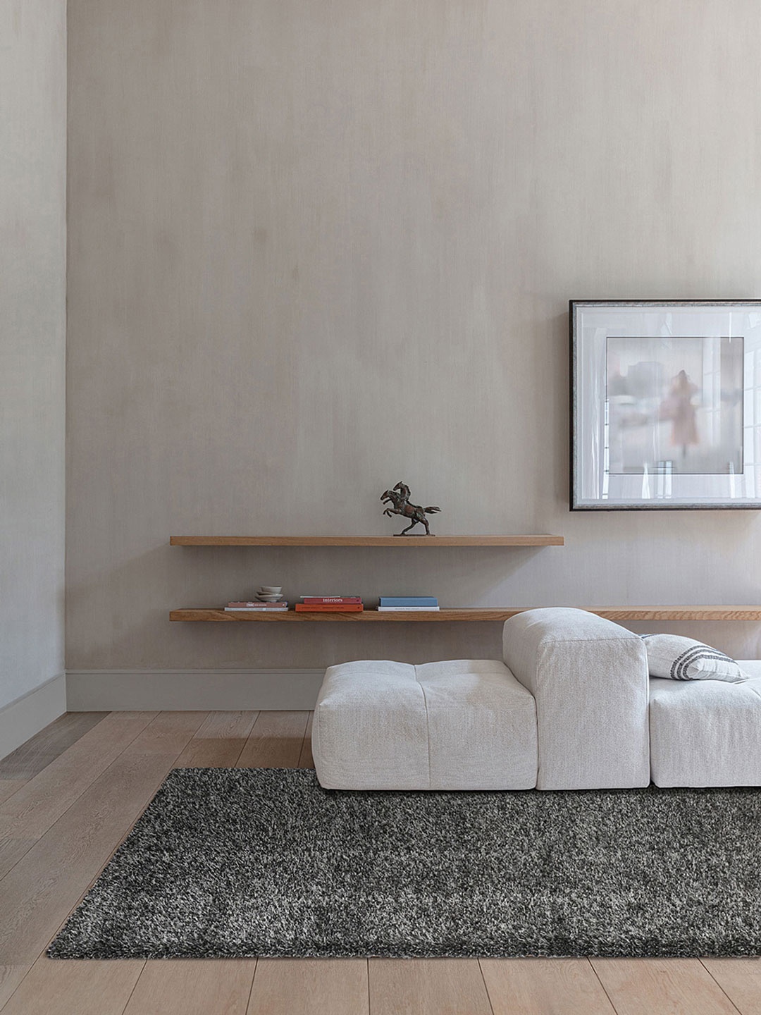 

DDecor Quartz Solid Carpet, Charcoal