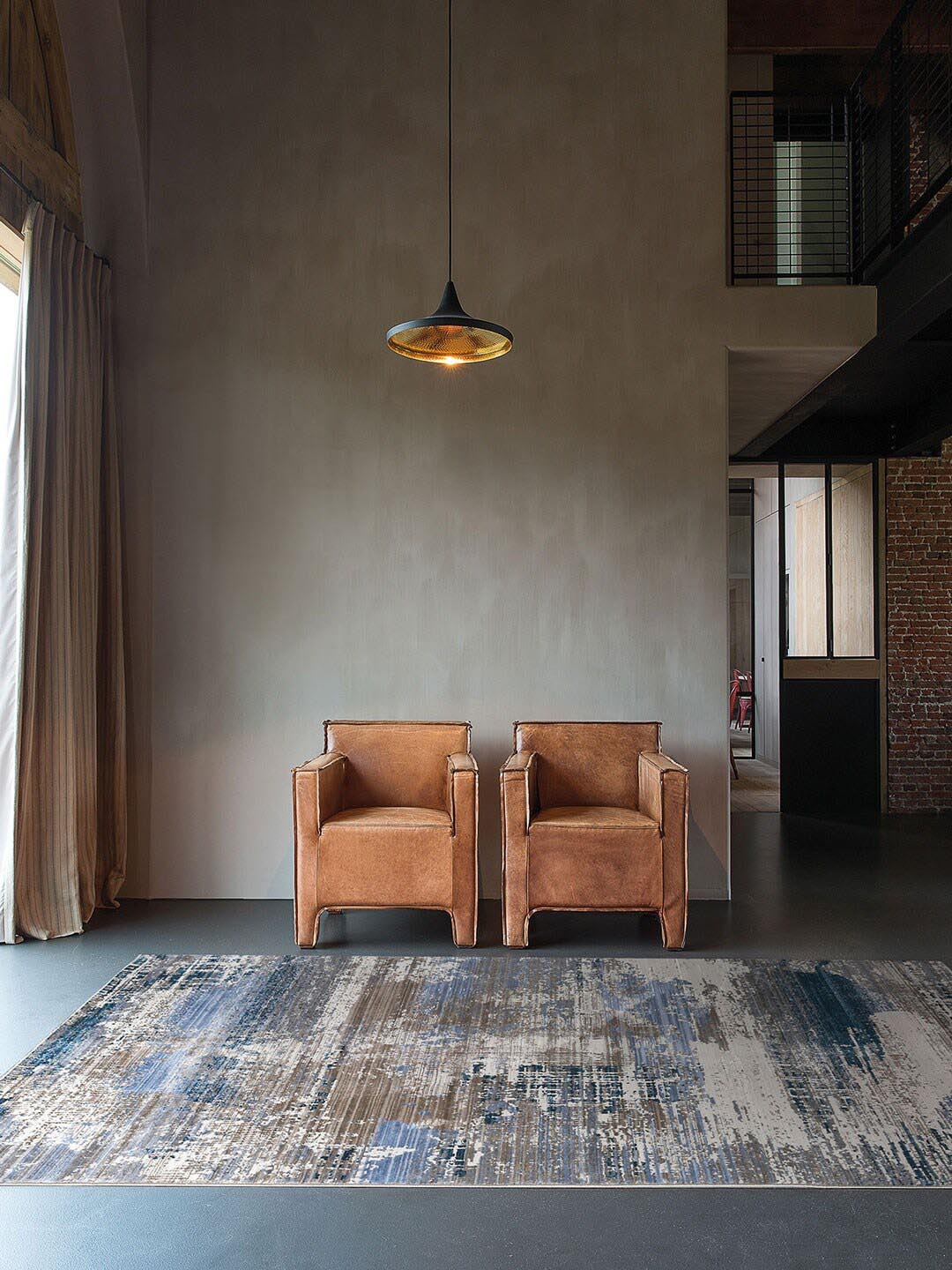 

DDecor Textured Dune Medium Rug, Blue