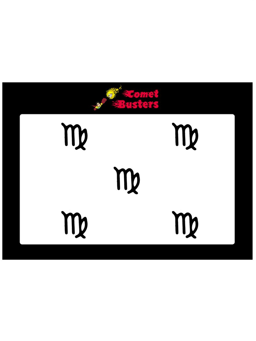 

Comet Busters 5 Pcs Reusable Designer Bindis - Black