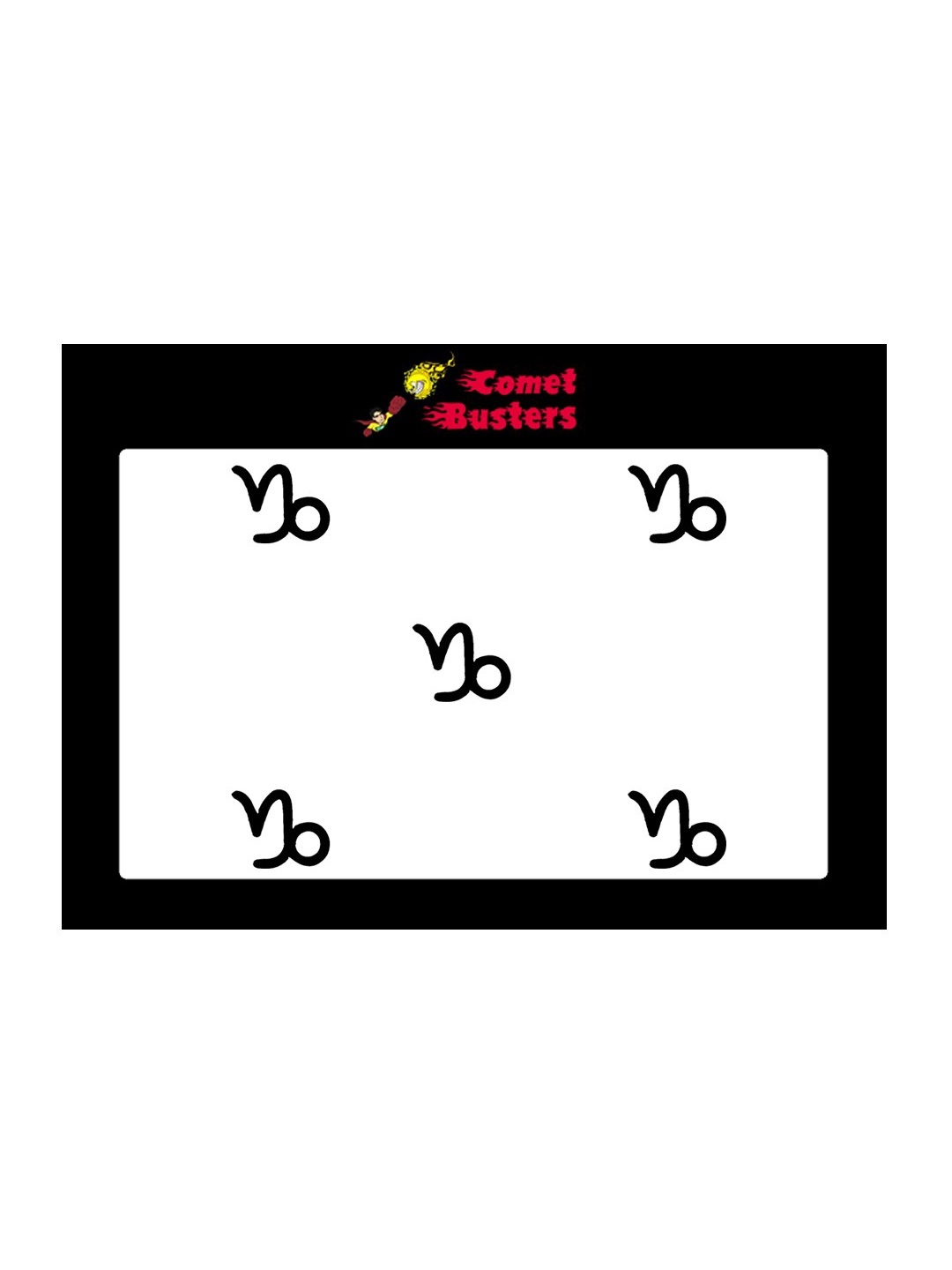 

Comet Busters 5 Pcs Reusable Designer Bindis - Black