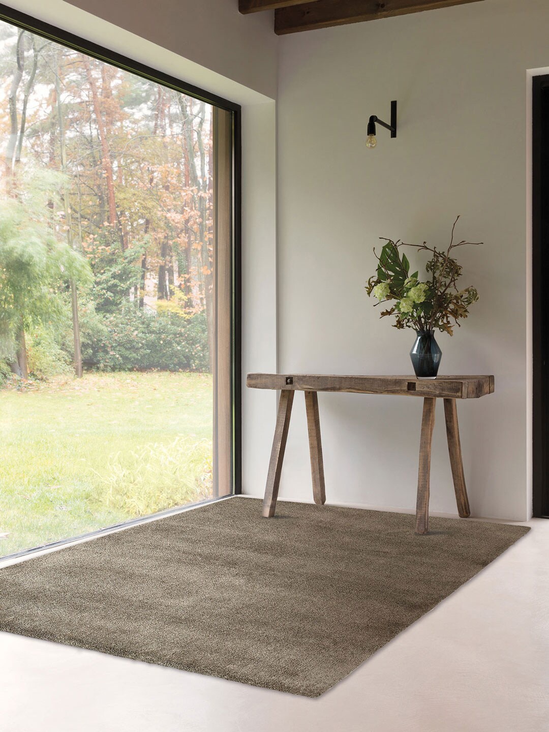 

DDecor Grey Plain Medium Opal Rug