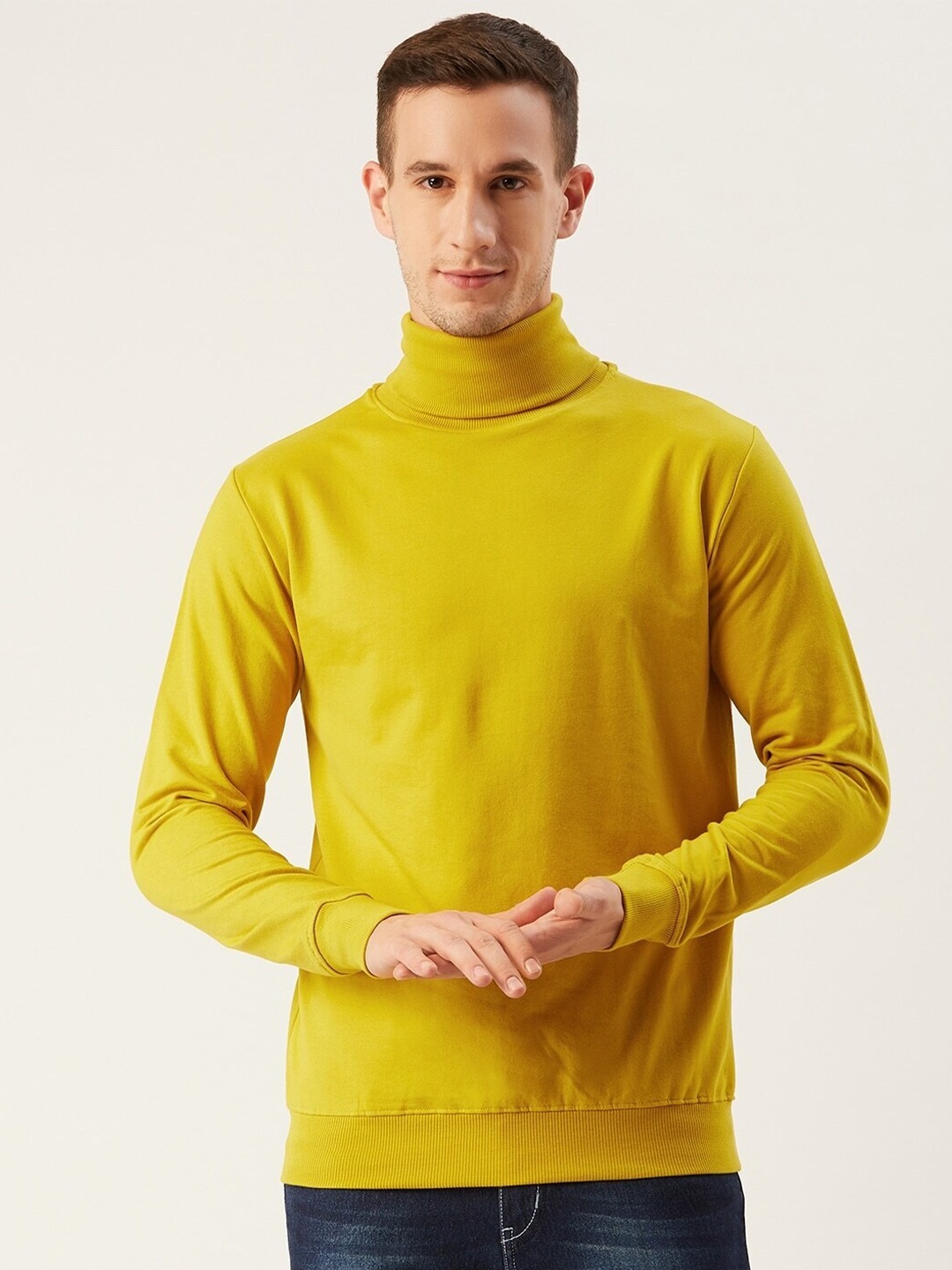 

Rodzen Men Yellow Sweatshirt