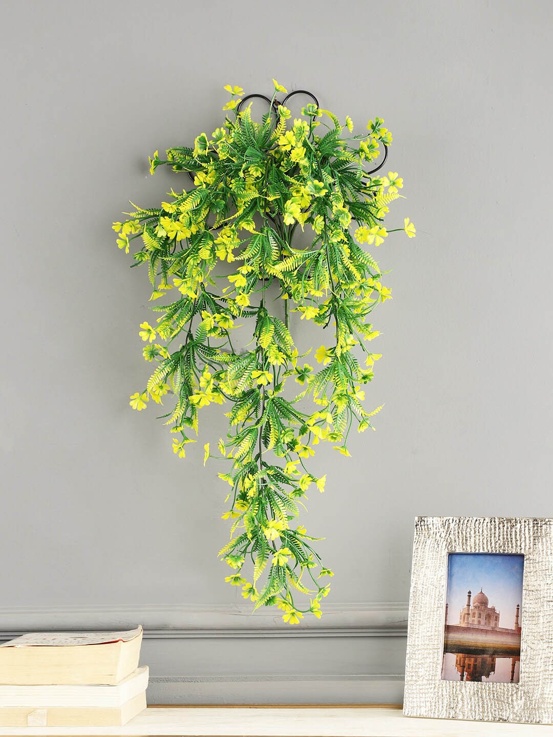 

FOLIYAJ Hanging Artificial Flowers, Yellow