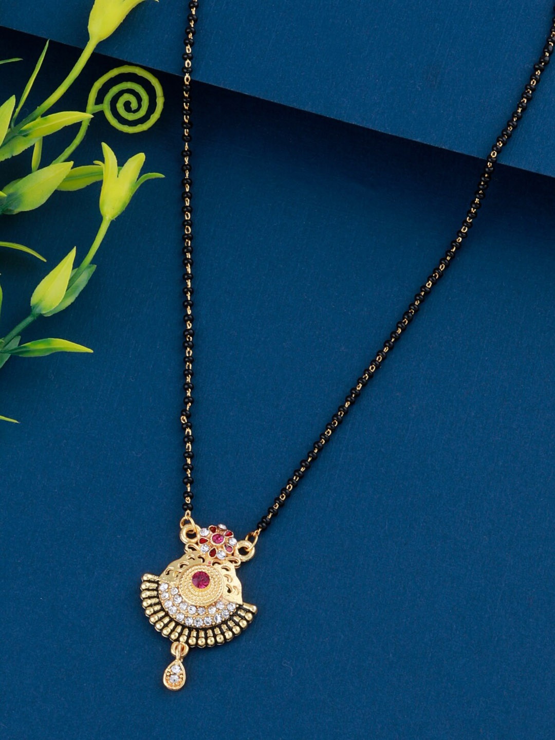 

Silver Shine Gold-Plated Alloy Mangalsutra