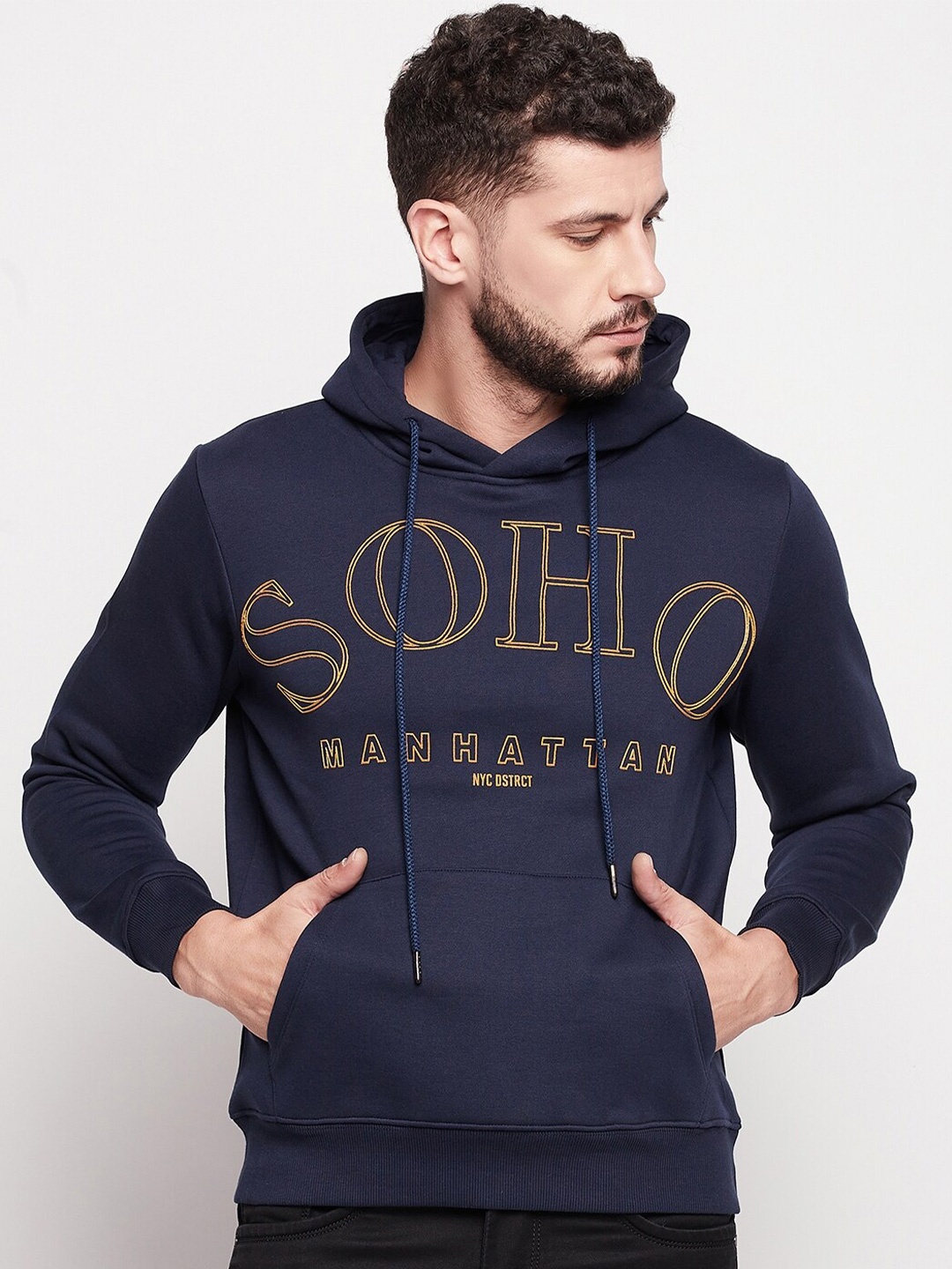 

CAMLA Men Navy Blue Printed Sweatshirt