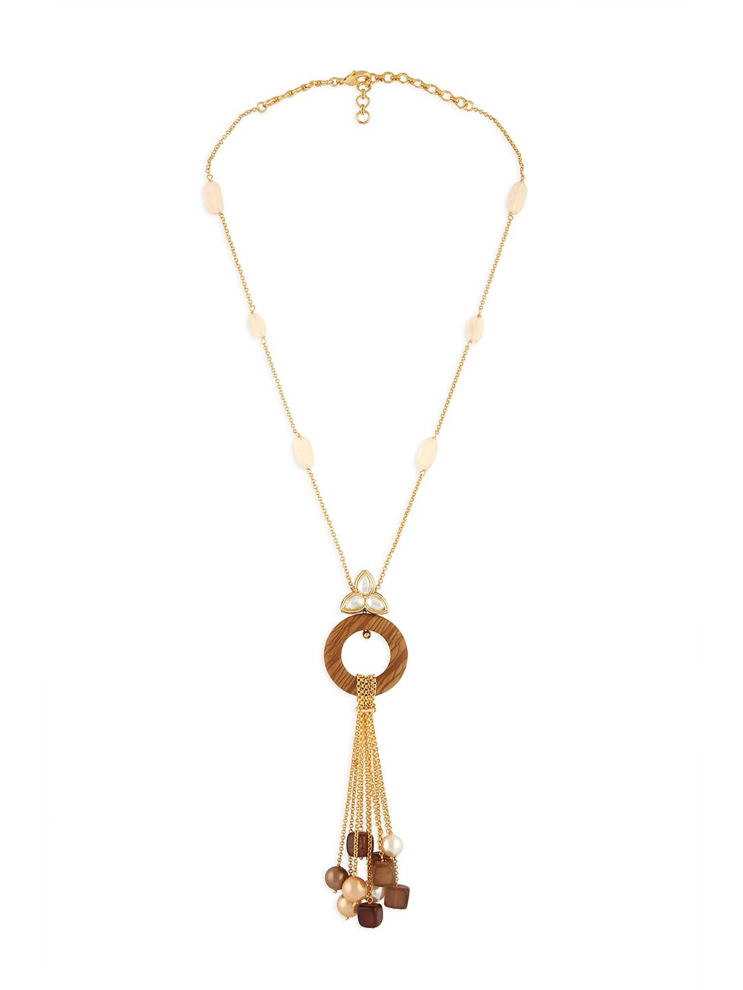 

Ahaanya Women Brass Gold-Plated Necklace