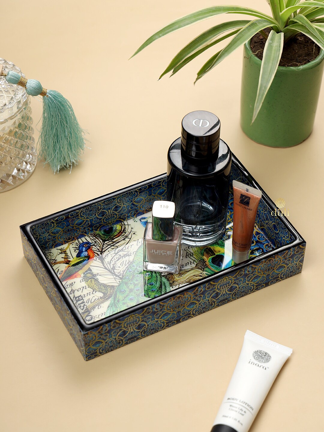 

DULI Enamel Coated Multipurpose Serving Tray, Black
