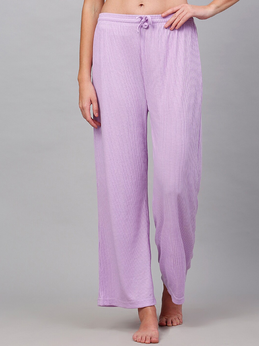 

NEUDIS Women Solid Lounge Pants, Purple