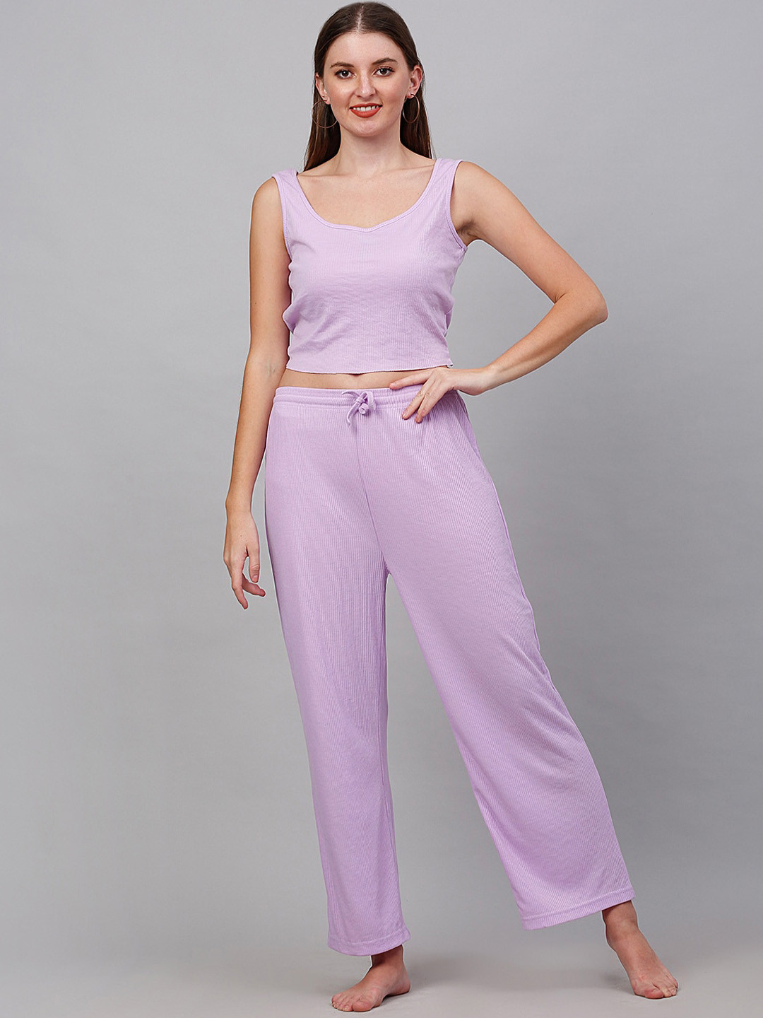 

NEUDIS Women Sleeveless Night suit, Lavender