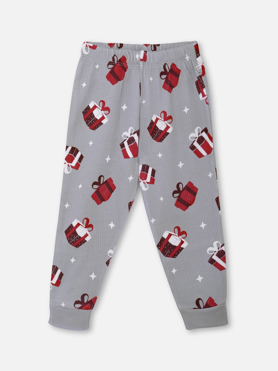 

You Got Plan B Kids Printed Santa Thermal Pant, Grey