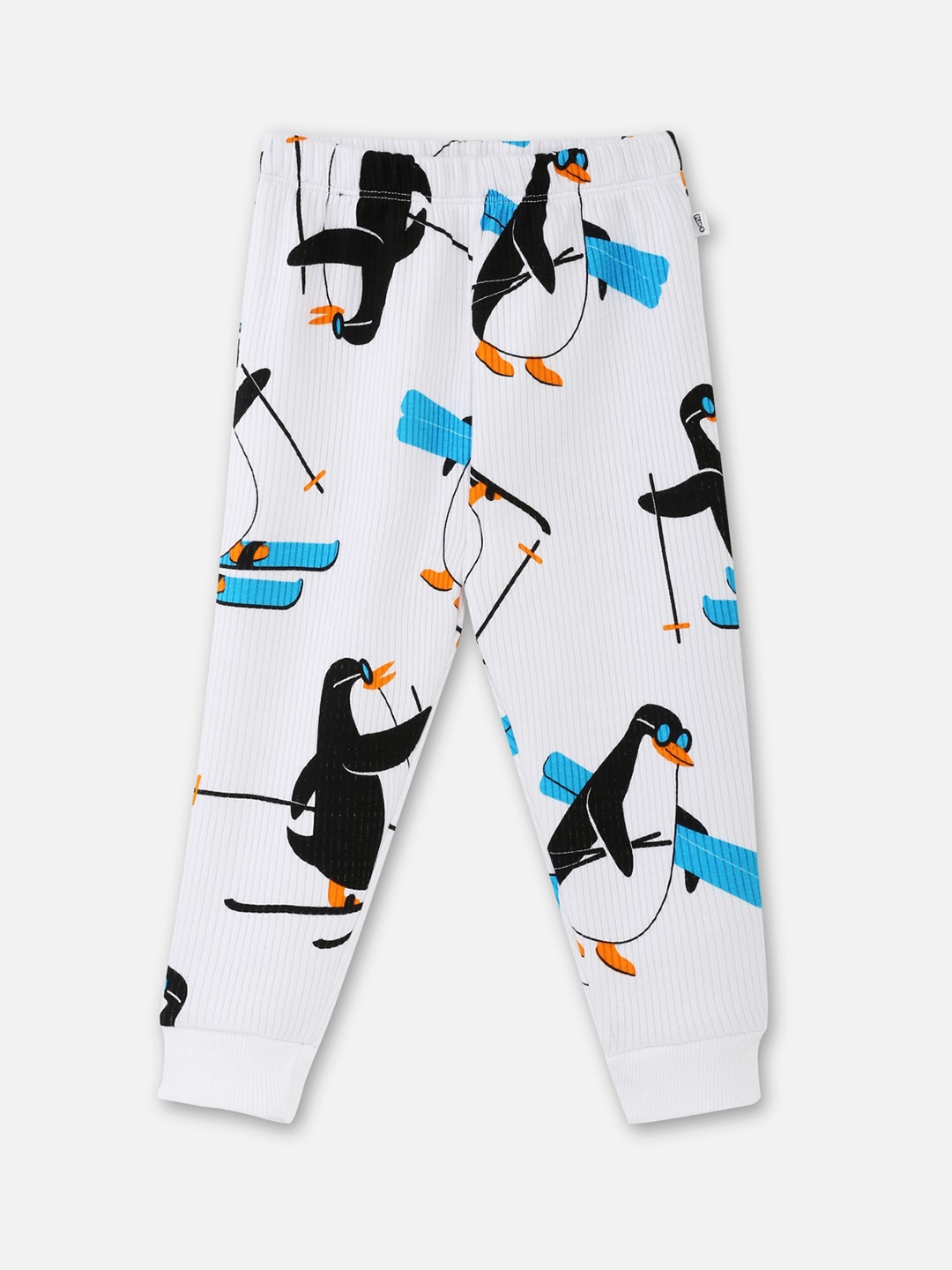 

You Got Plan B Kids Penguin Printed Thermal Pant, White
